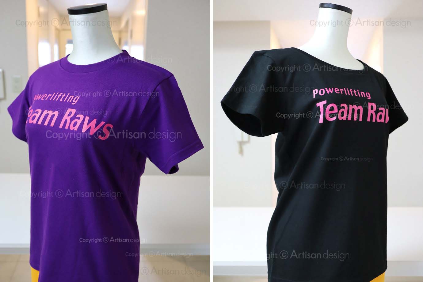 Team Raws 様｜Tシャツ（個人）デザイントレース+プリント