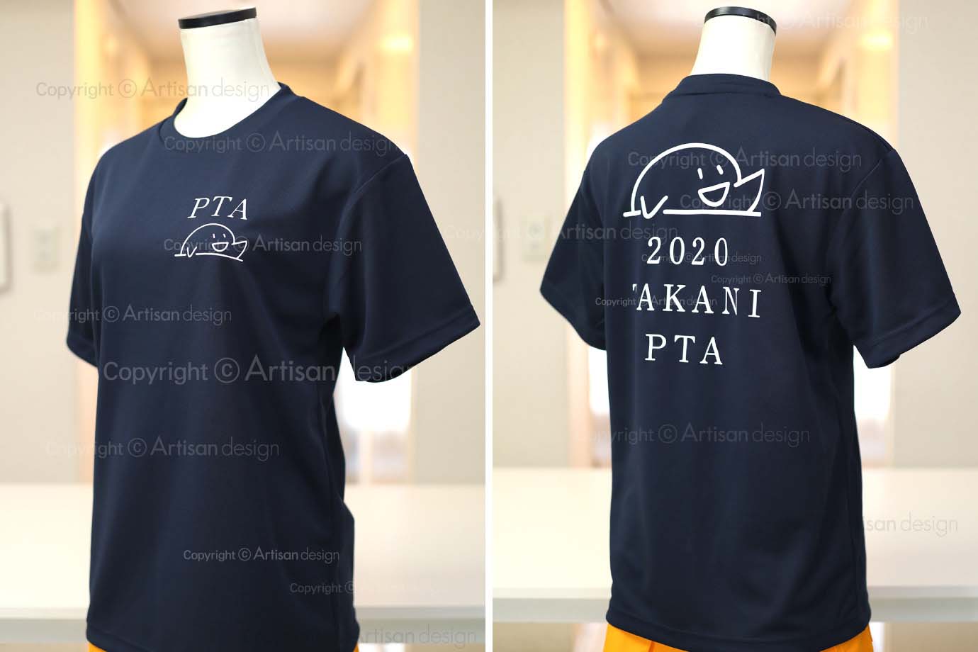 TAKANI PTA 様｜Tシャツ（学校・PTA）デザイントレース+プリント